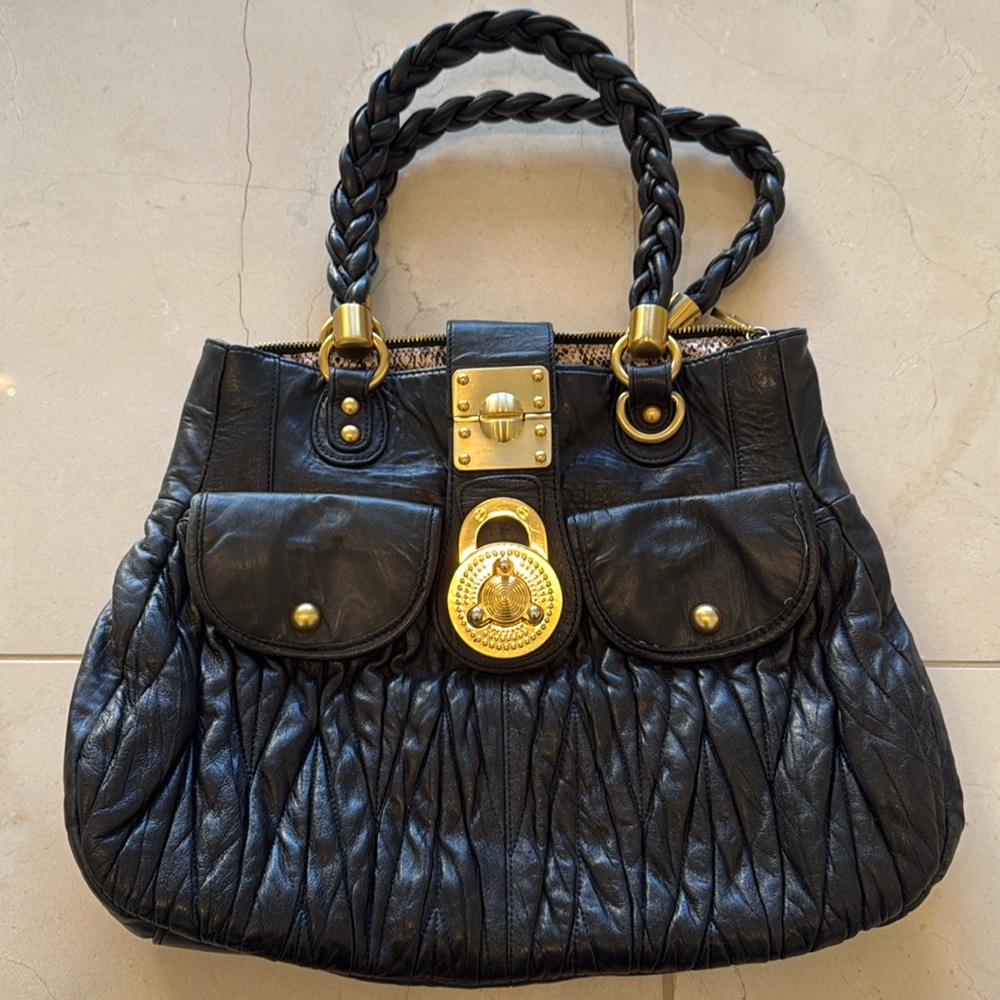 Black Leather Purse